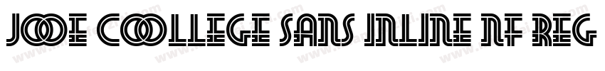Joe College Sans Inline NF Regular字体转换